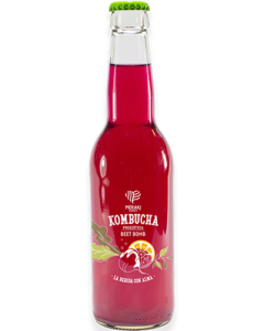 Meraki Ferments kombucha bebida sabor Beet Bomb
